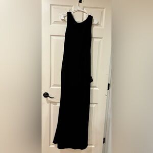Lulus Black Open Back Long Dress